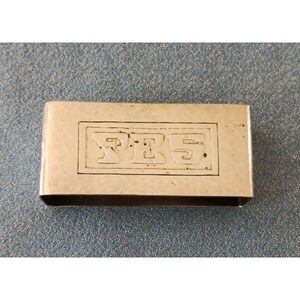 Vintage Sterling Silver Square Napkin Ring Hyman Co. Monogram FAS Hammered 46 Gm